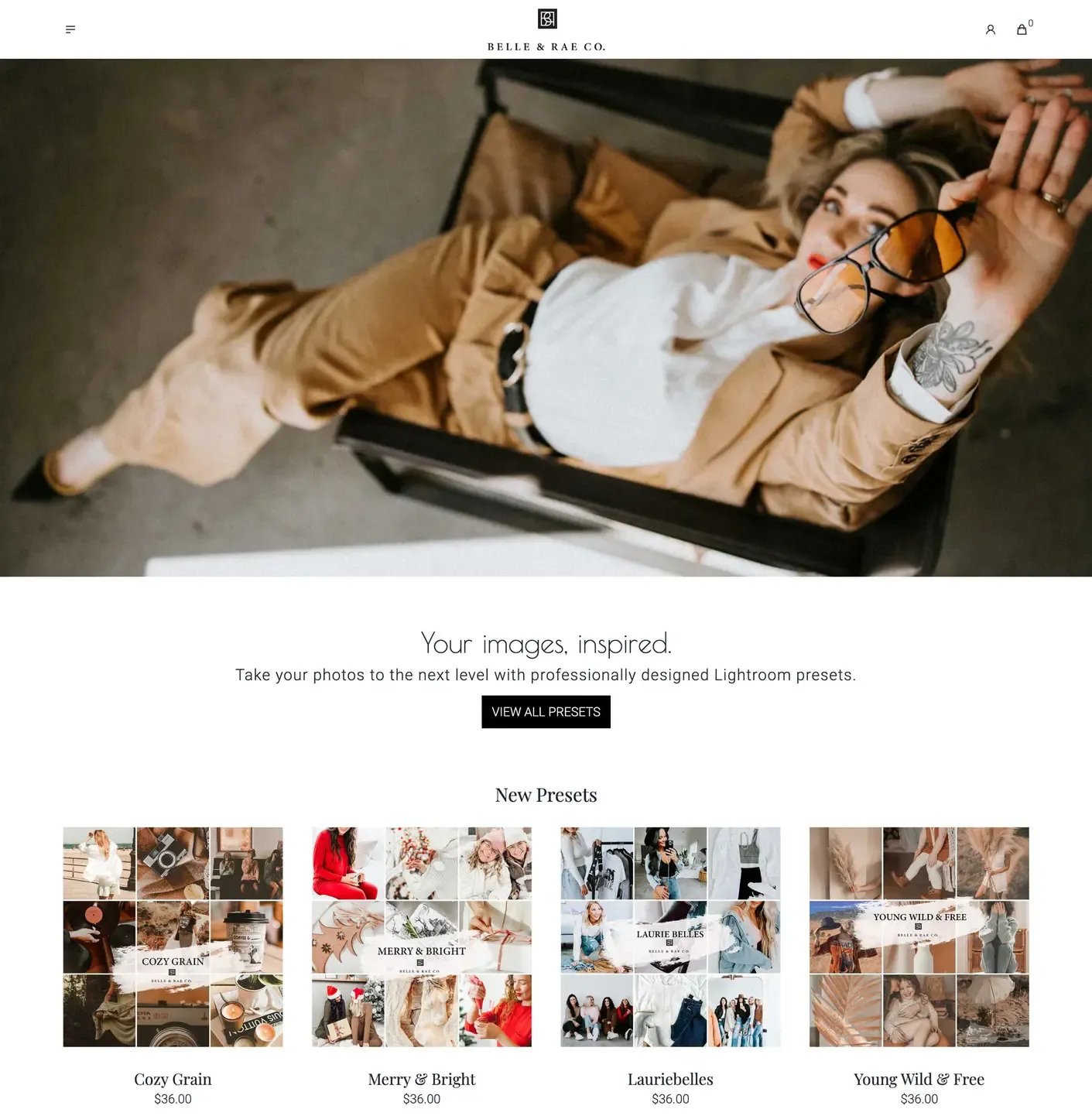 Shopify Plus website for a photographer